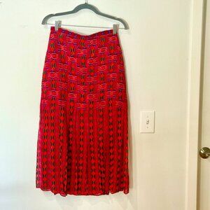 Diana Basketweave Skirt in stripe print Sz 4